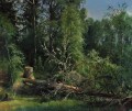 fallen tree 1875 classical landscape Ivan Ivanovich